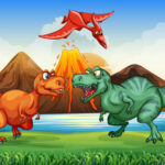 Colorful Dinosaurs Match 3